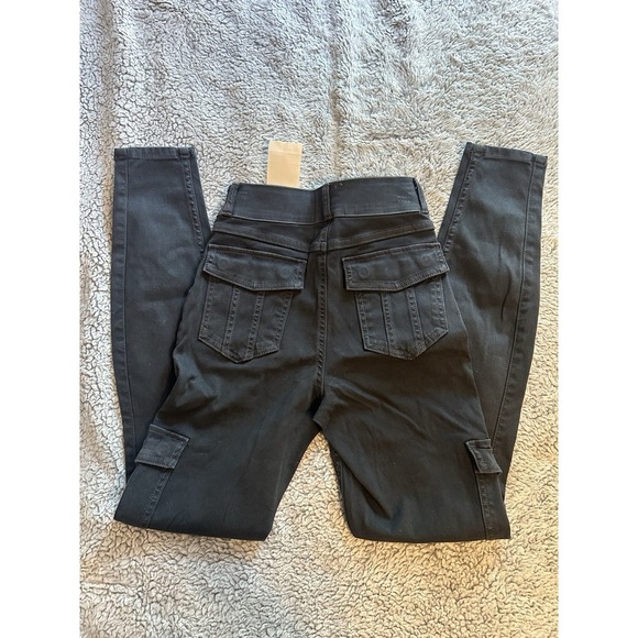 Spanx Cargo Skinny Pants XS Black Stretch Twill High Rise – NWT - Picture 4 of 8